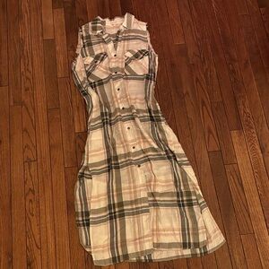 Bella Dahl Sleeveless Checkered Maxi Dress